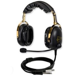Sigtronics S-68 Aviation Pilot Headset Dual GA Plug PTT Boom Mic USA